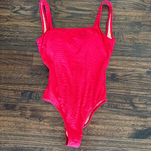 Women's Gotttex One-Piece Tank Swimsuit Red Size 8